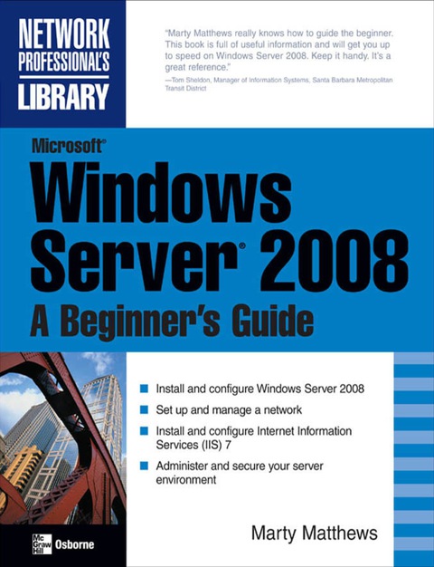 Cover image for book Microsoft Windows Server 2008: A Beginner's Guide