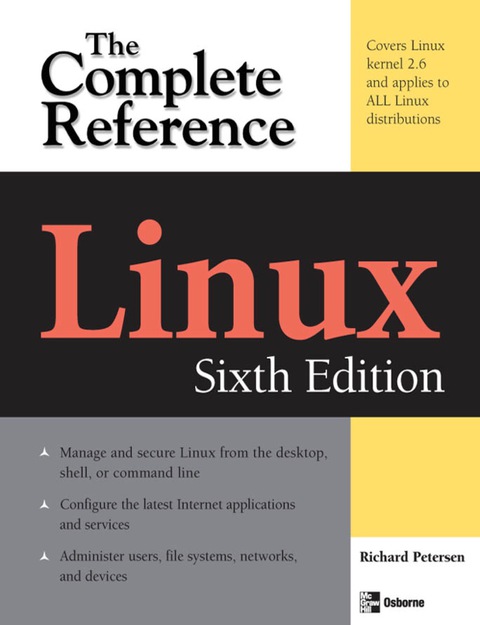 Cover image for book Linux: The Complete Reference, Sixth Edition