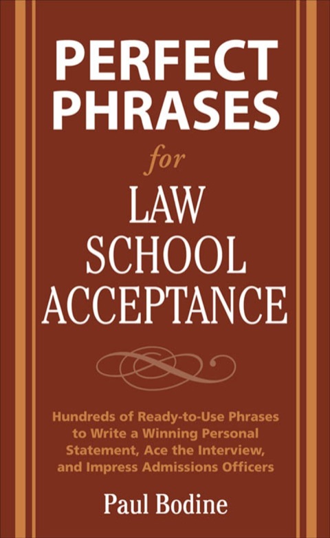 Cover image for book Perfect Phrases for Law School Acceptance
