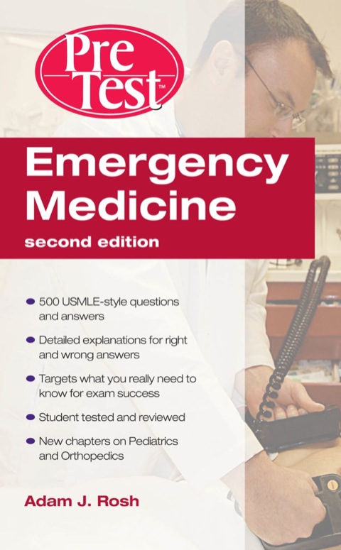 Cover image for book Emergency Medicine PreTest Self-Assessment and Review