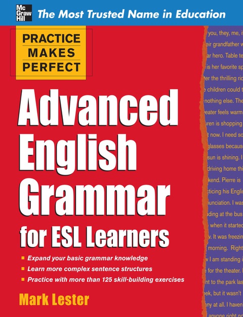 Cover image for book Practice Makes Perfect Advanced English Grammar for ESL Learners