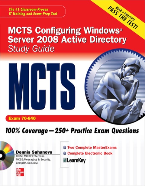 Cover image for book MCTS Windows Server 2008 Active Directory Services Study Guide (Exam 70-640) (SET)