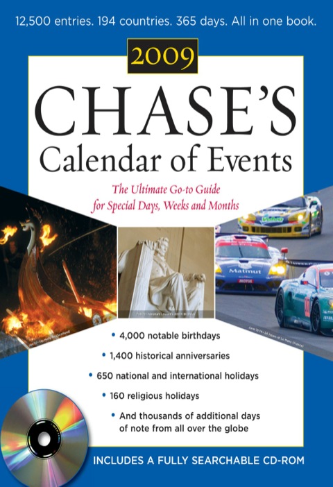 Cover image for book Chase's Calendar of Events 2009 (Book + CD-ROM)