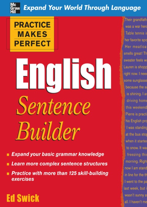 Cover image for book Practice Makes Perfect English Sentence Builder