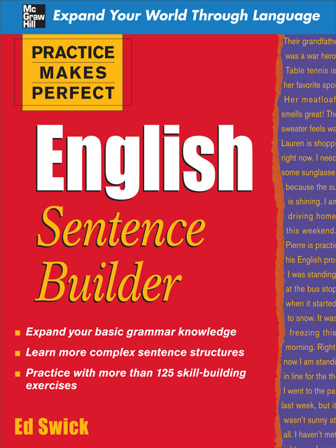 Cover image for book Practice Makes Perfect English Sentence Builder