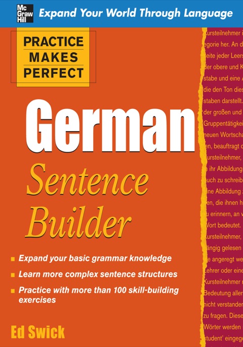 Cover image for book Practice Makes Perfect German Sentence Builder