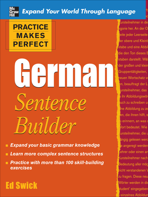 Cover image for book Practice Makes Perfect German Sentence Builder