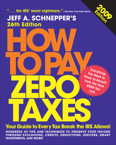 Cover image for book How to Pay Zero Taxes 2009