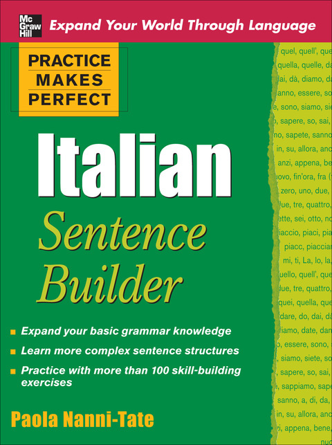 Cover image for book Practice Makes Perfect Italian Sentence Builder