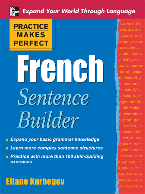 Cover image for book Practice Makes Perfect French Sentence Builder