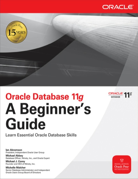 Cover image for book Oracle Database 11g A Beginner's Guide