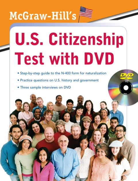 Cover image for book McGraw-Hill's U.S. Citizenship Test with DVD