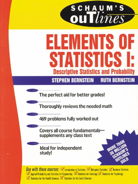 Cover image for book Schaum's Outline of Elements of Statistics I: Descriptive Statistics and Probability