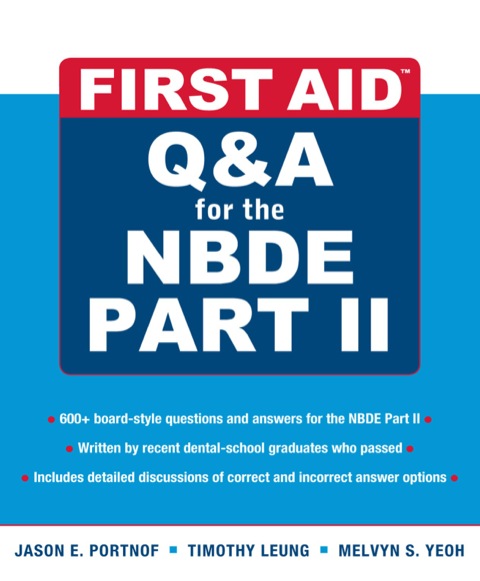 Cover image for book First Aid Q&A for the NBDE Part II