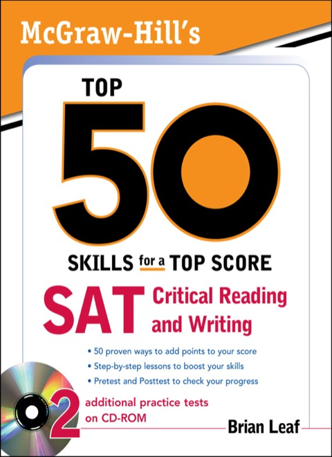 Cover image for book McGraw-Hill's Top 50 Skills for a Top Score: SAT Critical Reading and Writing