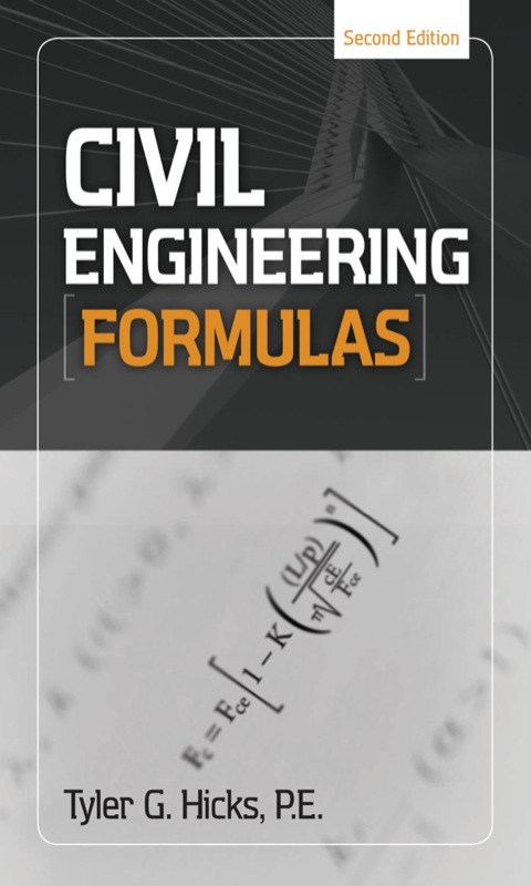 Cover image for book Civil Engineering Formulas