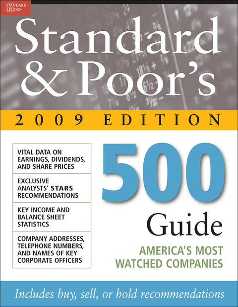 Cover image for book Standard & Poor's 500 Guide 2009 PB