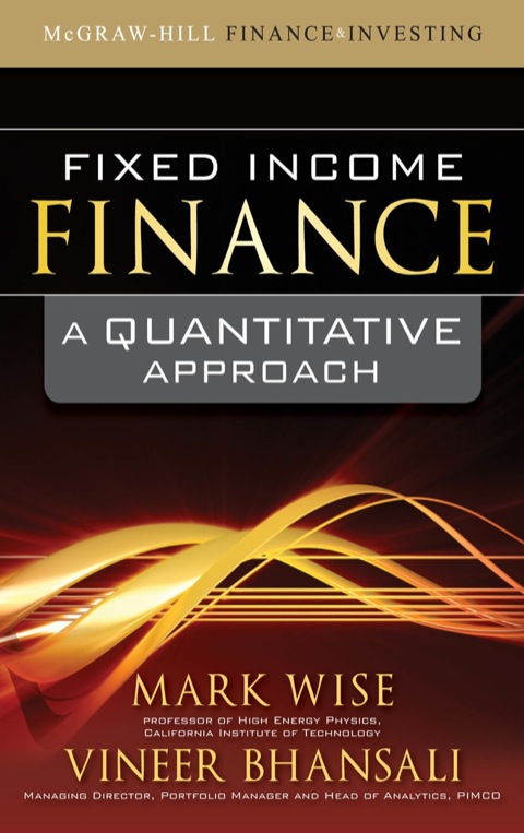 Cover image for book Fixed Income Finance: A Quantitative Approach