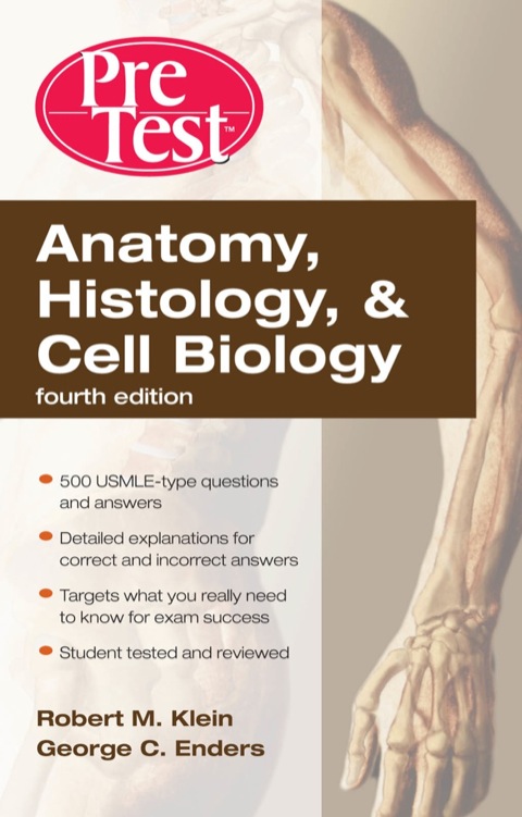 Cover image for book Anatomy, Histology & Cell Biology: PreTest Self-Assessment & Review