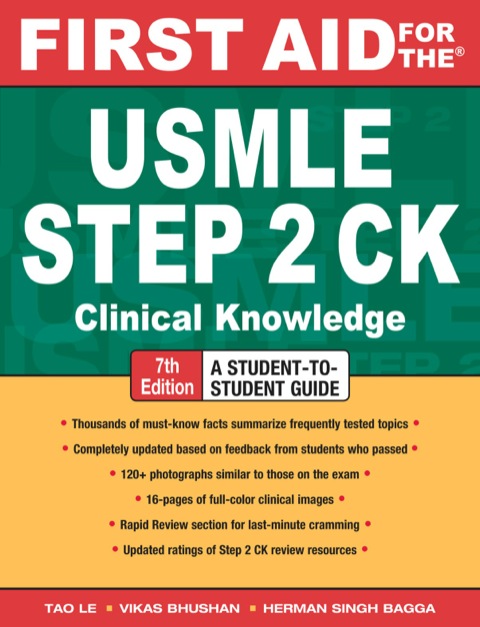 Cover image for book First Aid for the USMLE Step 2 CK
