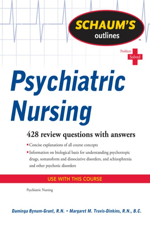 Cover image for book Schaum's Outline of Psychiatric Nursing