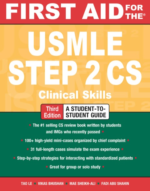 Cover image for book First Aid for the USMLE Step 2 CS