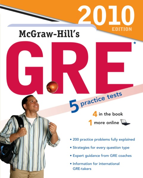 Cover image for book McGraw-Hill's GRE, 2010 Edition