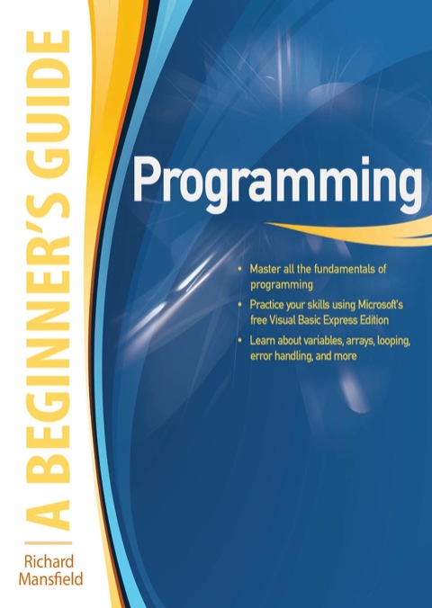 Cover image for book Programming A Beginner's Guide