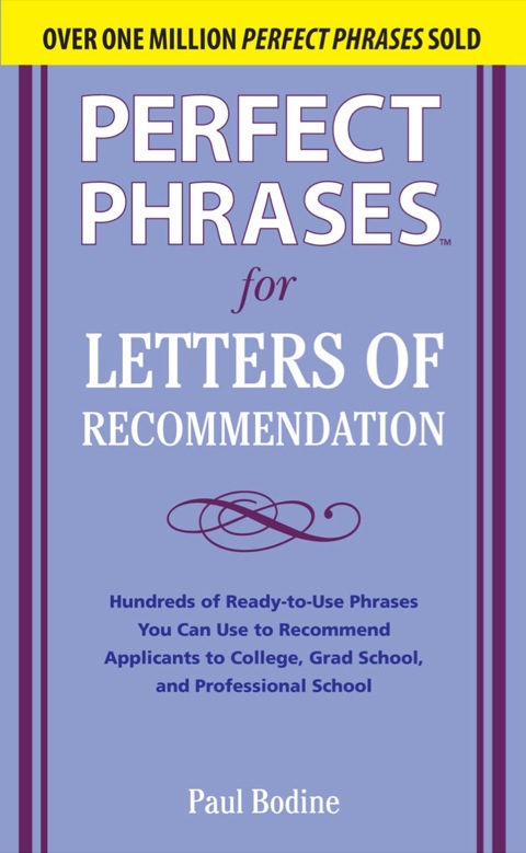 Cover image for book Perfect Phrases for Letters of Recommendation