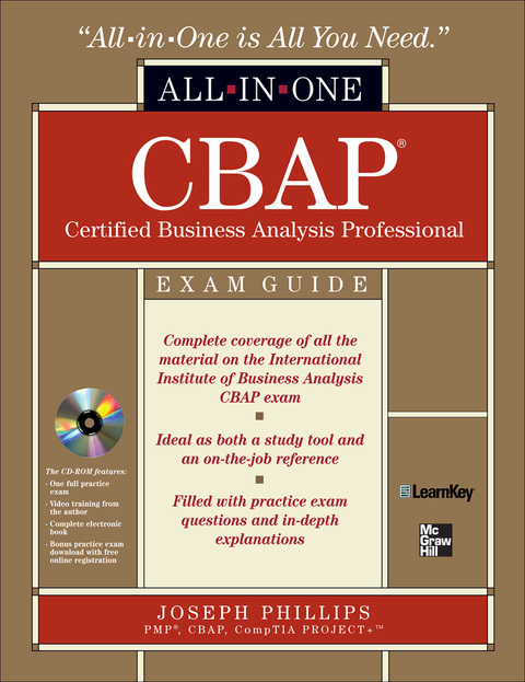 Cover image for book CBAP Certified Business Analysis Professional All-in-One Exam Guide