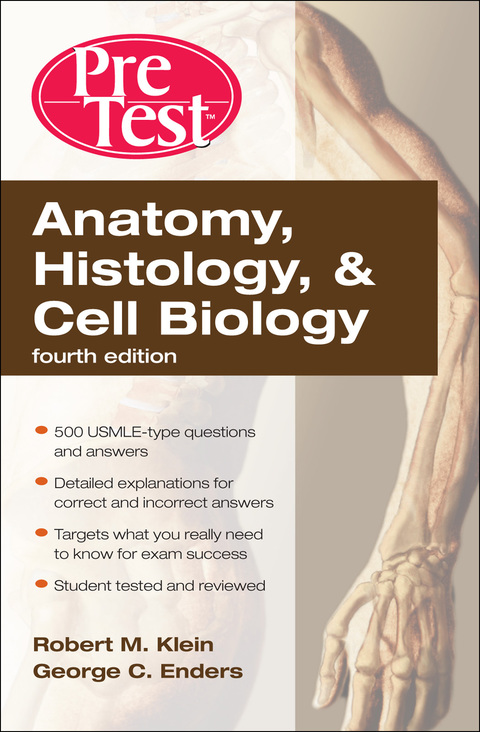 Cover image for book Anatomy, Histology, & Cell Biology: PreTest Self-Assessment & Review, Fourth Edition