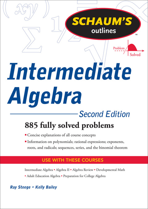 Cover image for book Schaum's Outline of Intermediate Algebra