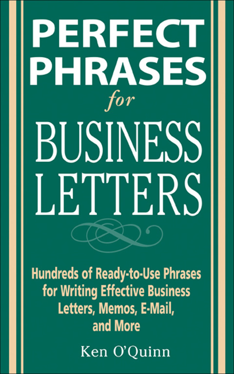 Perfect Phrases For Business Letter