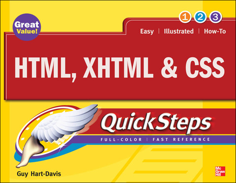 Cover image for book HTML, XHTML & CSS QuickSteps