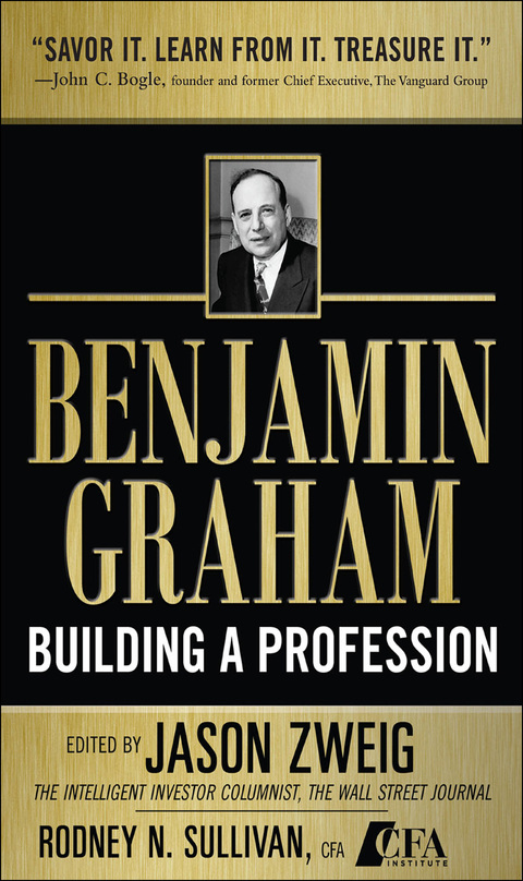 Cover image for book Benjamin Graham, Building a Profession: The Early Writings of the Father of Security Analysis