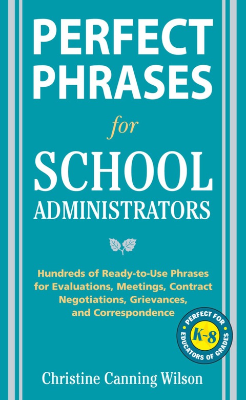 Cover image for book Perfect Phrases for School Administrators