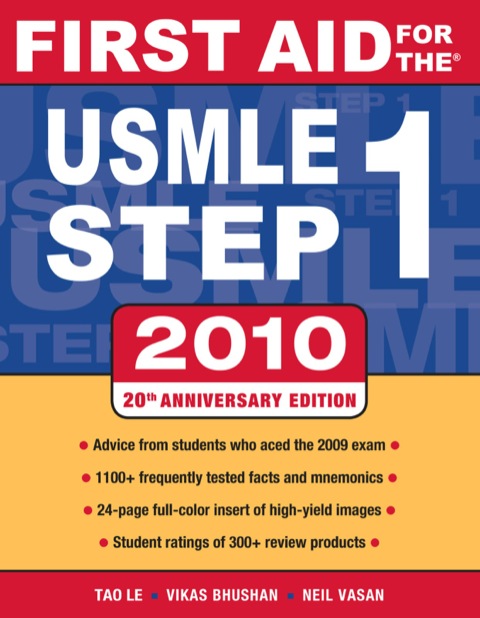 Cover image for book First Aid for the USMLE Step 1, 2010