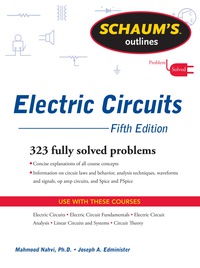 Schaum S Outline Of Electric Circuits Th Edition Vitalsource