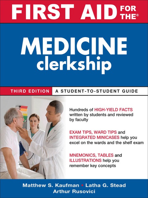 Cover image for book First Aid for the Medicine Clerkship, Third Edition