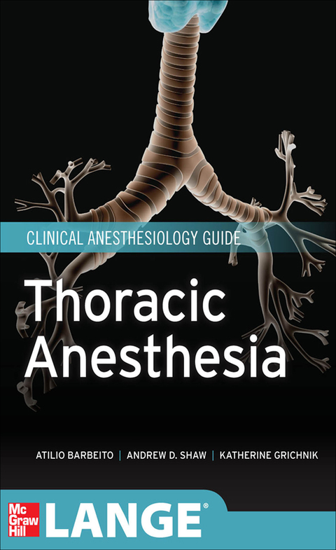 Cover image for book Thoracic Anesthesia