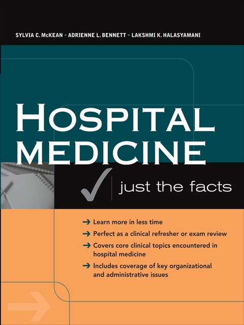 Cover image for book Hospital Medicine: Just The Facts
