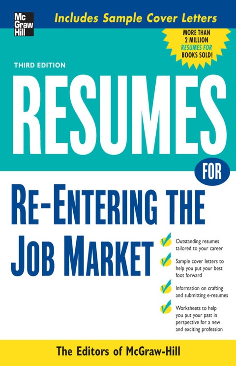 Cover image for book Resumes for Re-Entering the Job Market