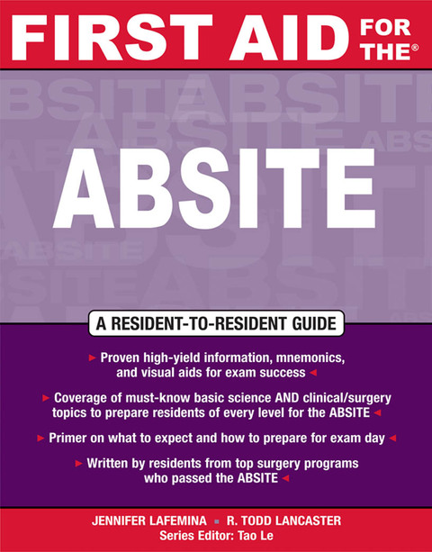 Cover image for book First Aid for the® ABSITE
