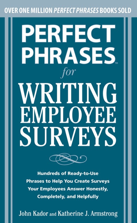 Cover image for book Perfect Phrases for Writing Employee Surveys