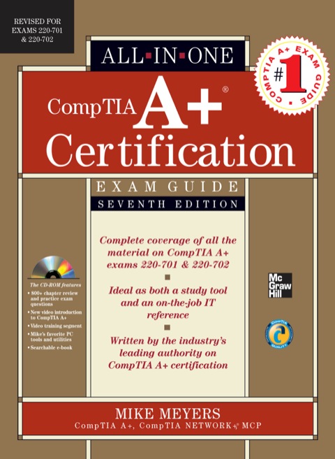 Cover image for book CompTIA A+ Certification All-in-One Exam Guide (Exams 220-701 & 220-702)