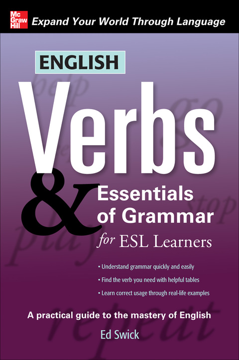 Cover image for book English Verbs & Essentials of Grammar for ESL Learners