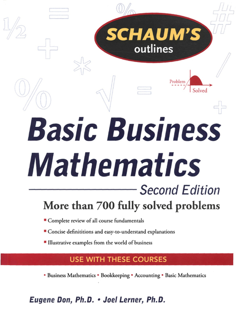 Cover image for book Schaum's Outline of Basic Business Mathematics