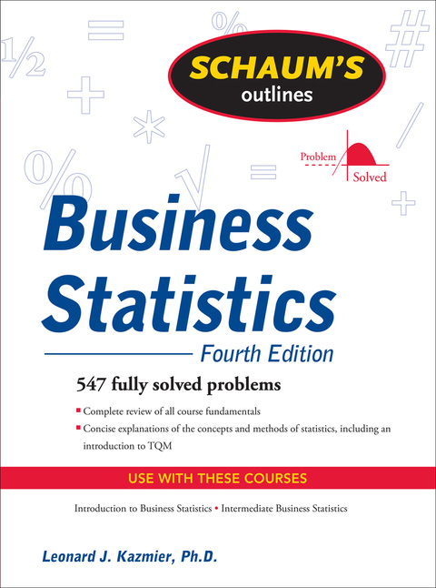 Cover image for book Schaum's Outline of Business Statistics