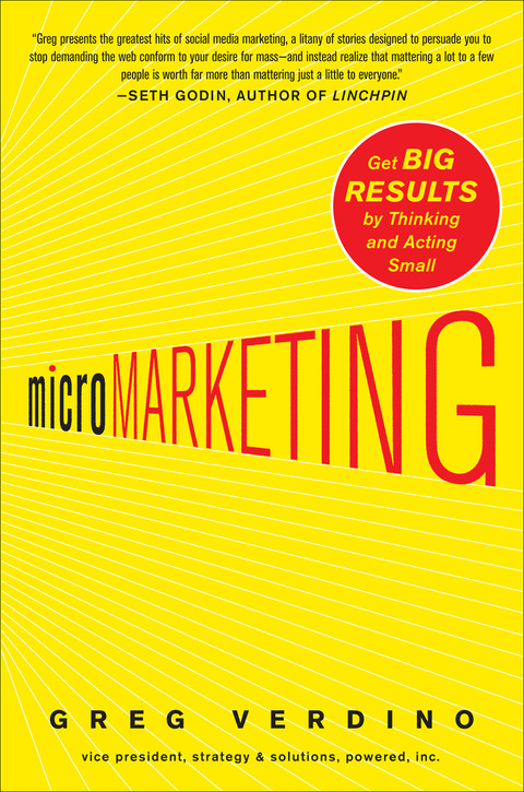 Cover image for book MicroMarketing: Get Big Results by Thinking and Acting Small