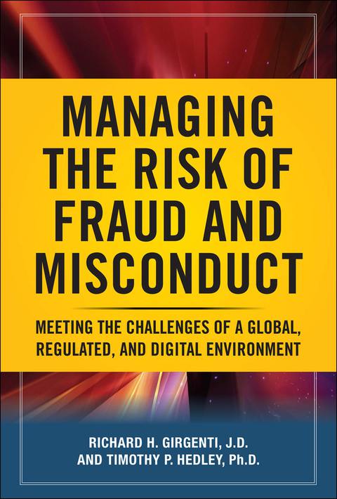Cover image for book Managing the Risk of Fraud and Misconduct (PB)